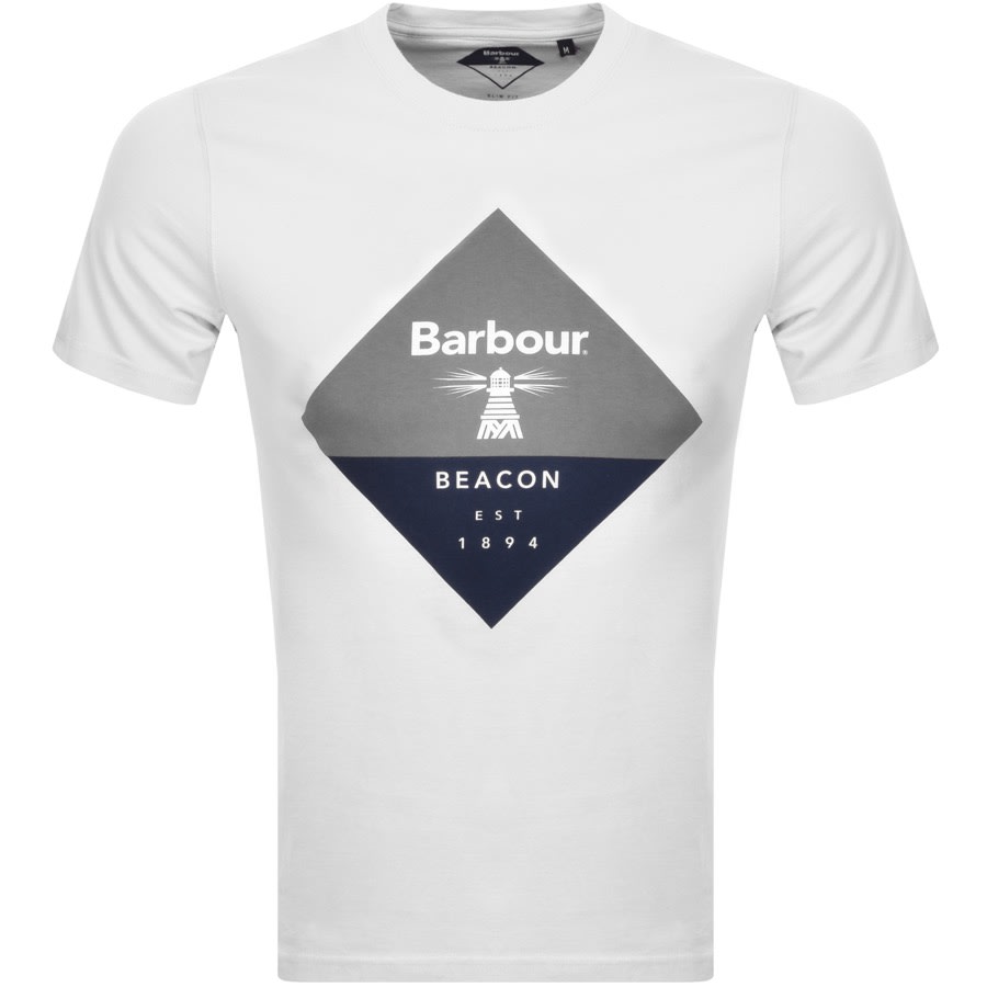 Alternative Image for ProductBarbour Beacon Diamond T Shirt White1